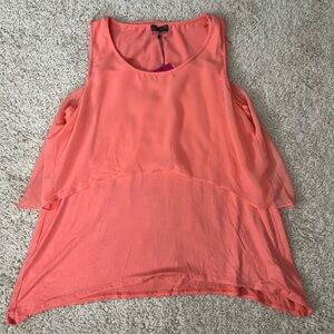 Women's Medium Vince Camuto Coral Sleeveless Top NWT